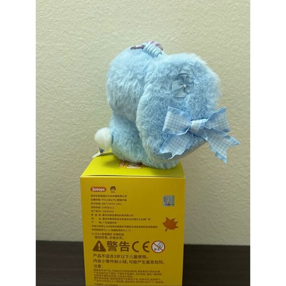 Jotoys Q.Kid Animal Preschool Series Plush Bag Clip - Blueberry Elephant - Picture 4 of 4